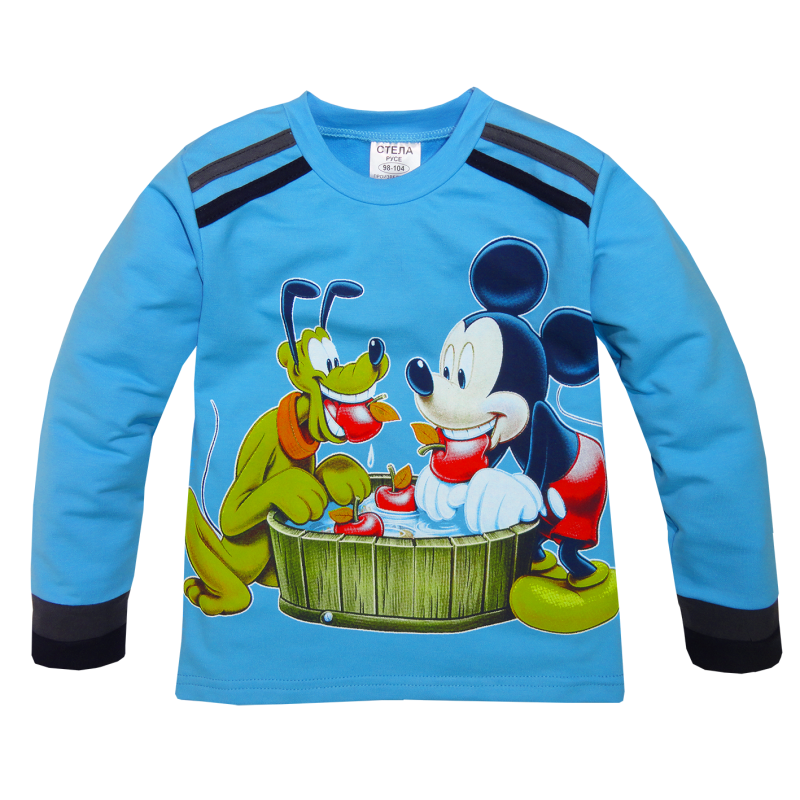 Langarmshirt Micky und  Goofy