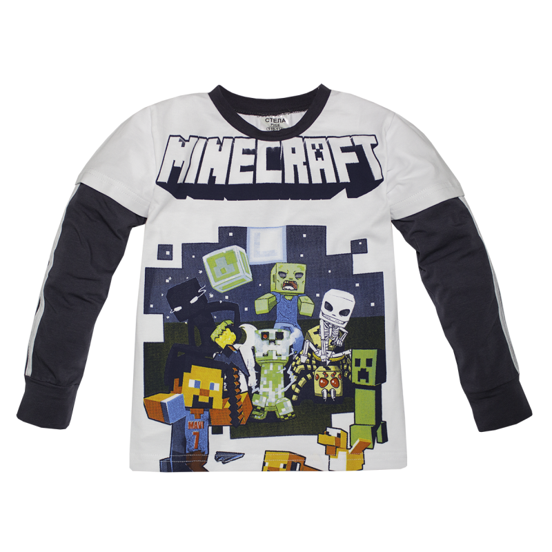 Langarmshirt dünn  Minecraft